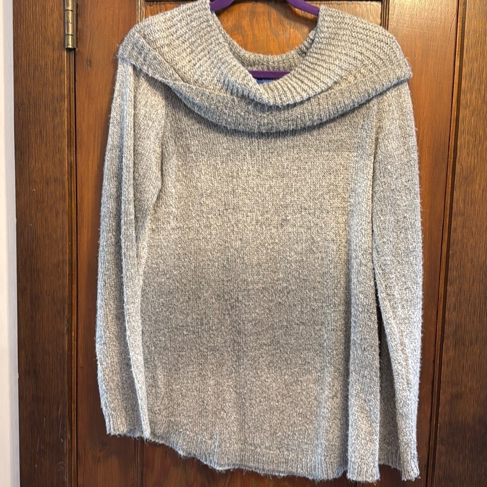 APT. 9 Grey Cowl Neck Sweater